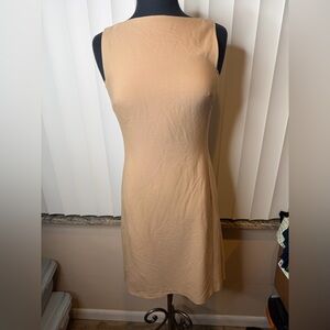 Ralph Lauren Black Label Wool Sleeveless Contemporary Knee Length Dress Size 8